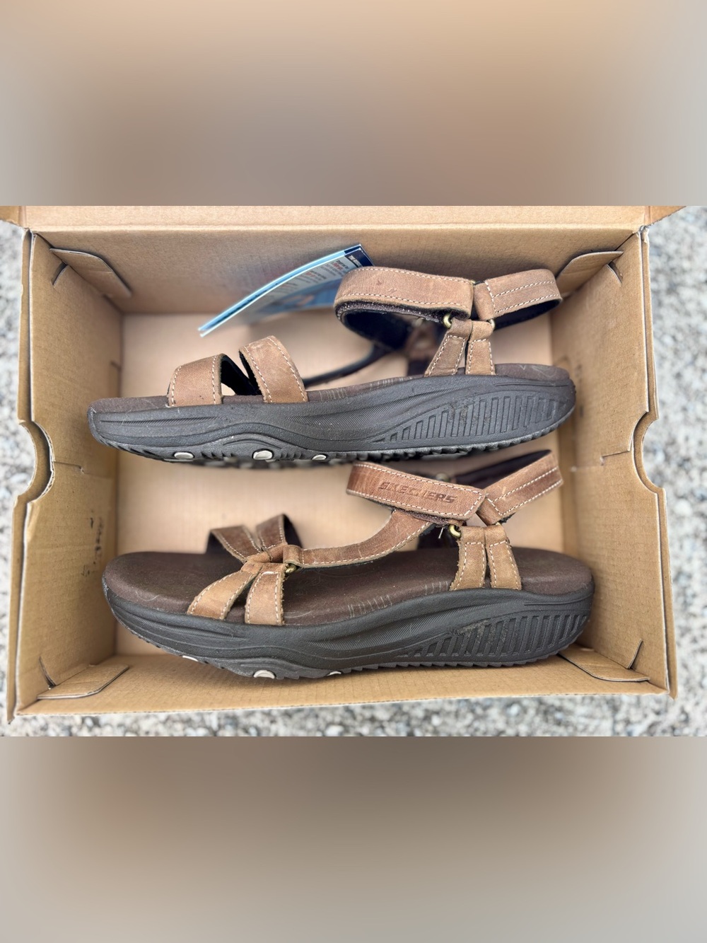 NIB Sketchers women’s size 6.5 sandal shape ups XF-Dash - Picture 1 of 8